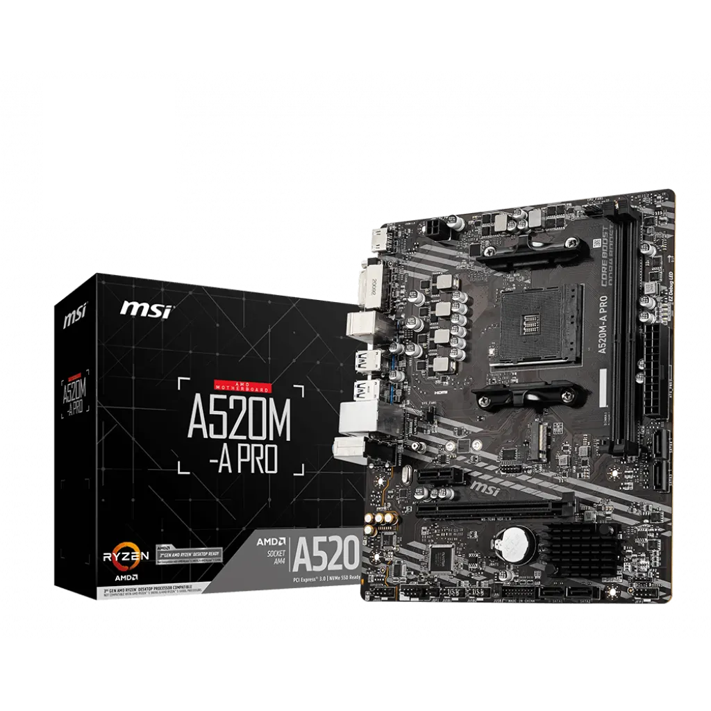 Motherboard MSI A520M-A PRO mATX AMD AM4